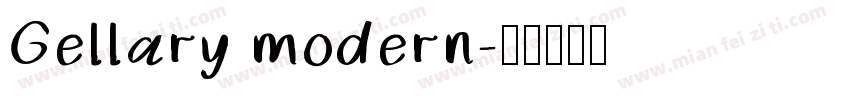Gellary modern字体转换